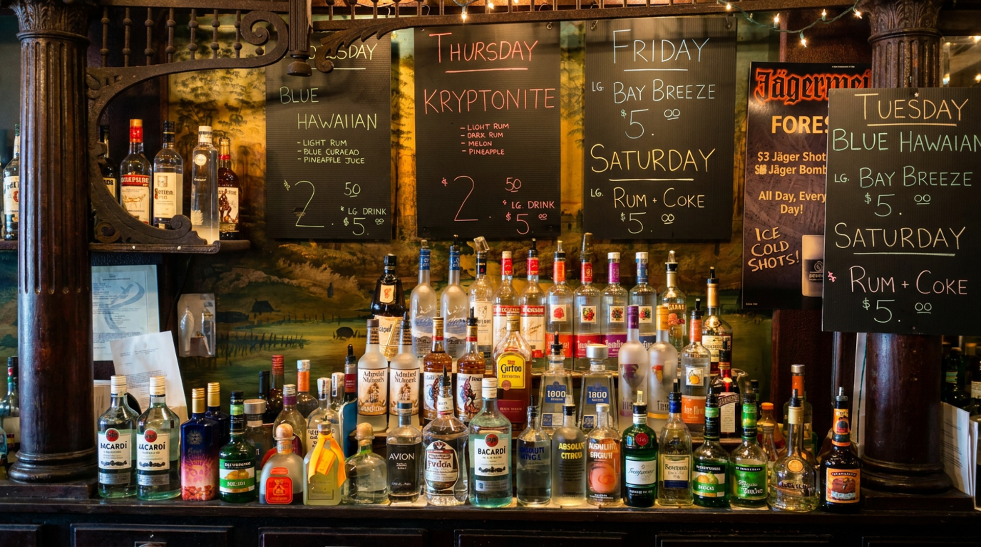 Daily drink specials