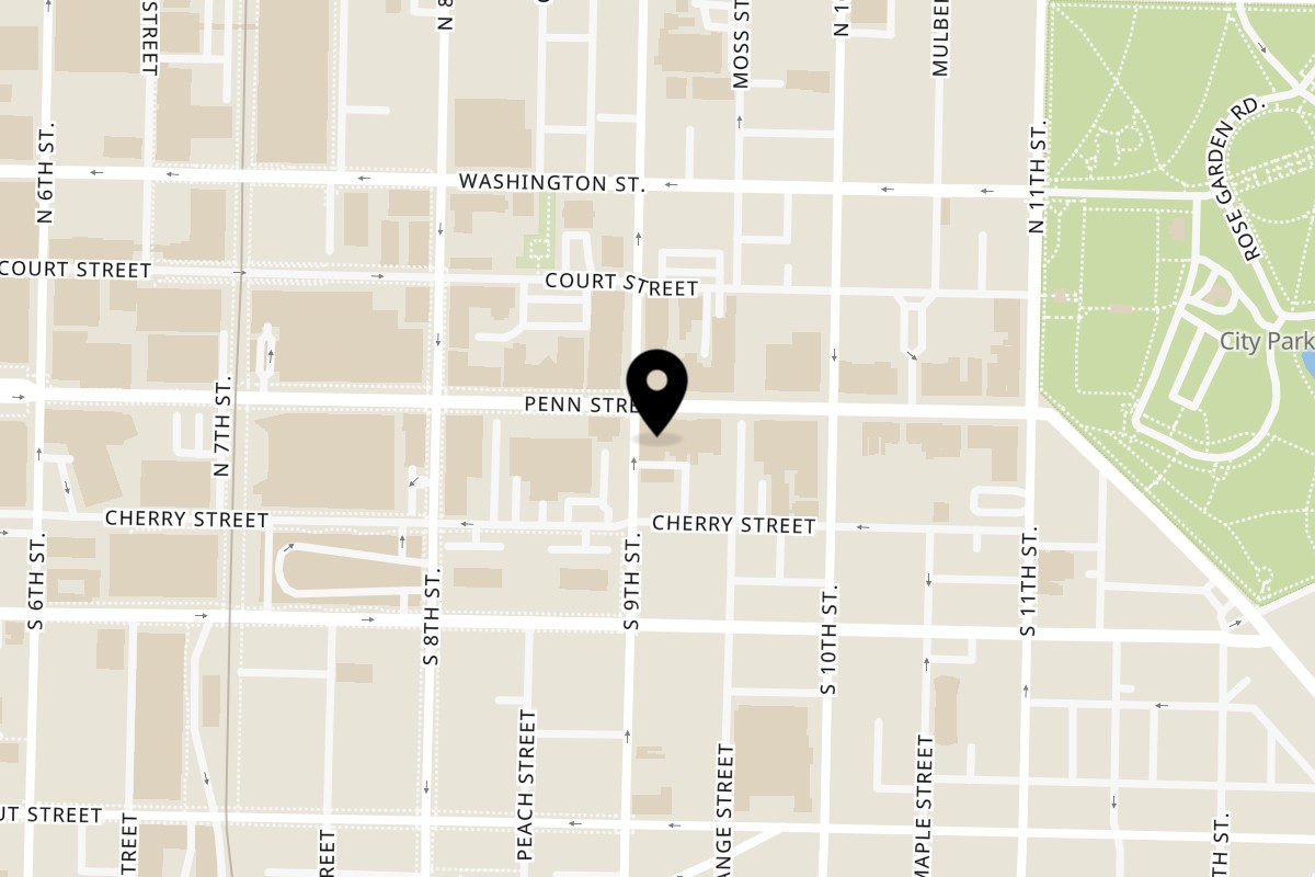 Map showing the location of Forest Inn on 904 Penn St in Reading